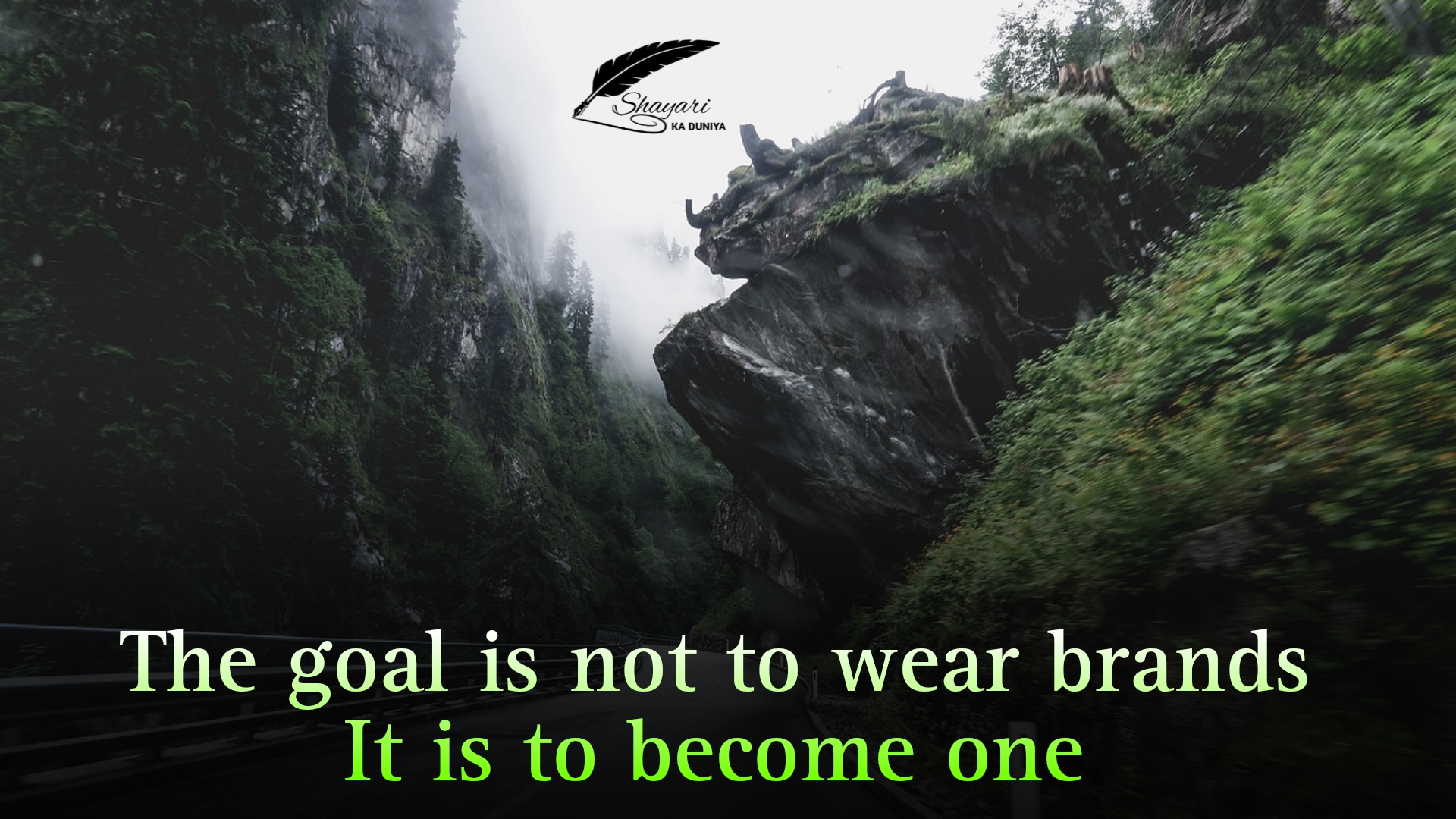 The Goal Is Not To Wear Brands